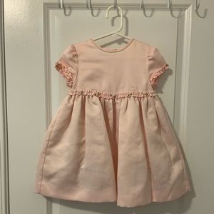 Girls Pink Rose and Pearl Dress